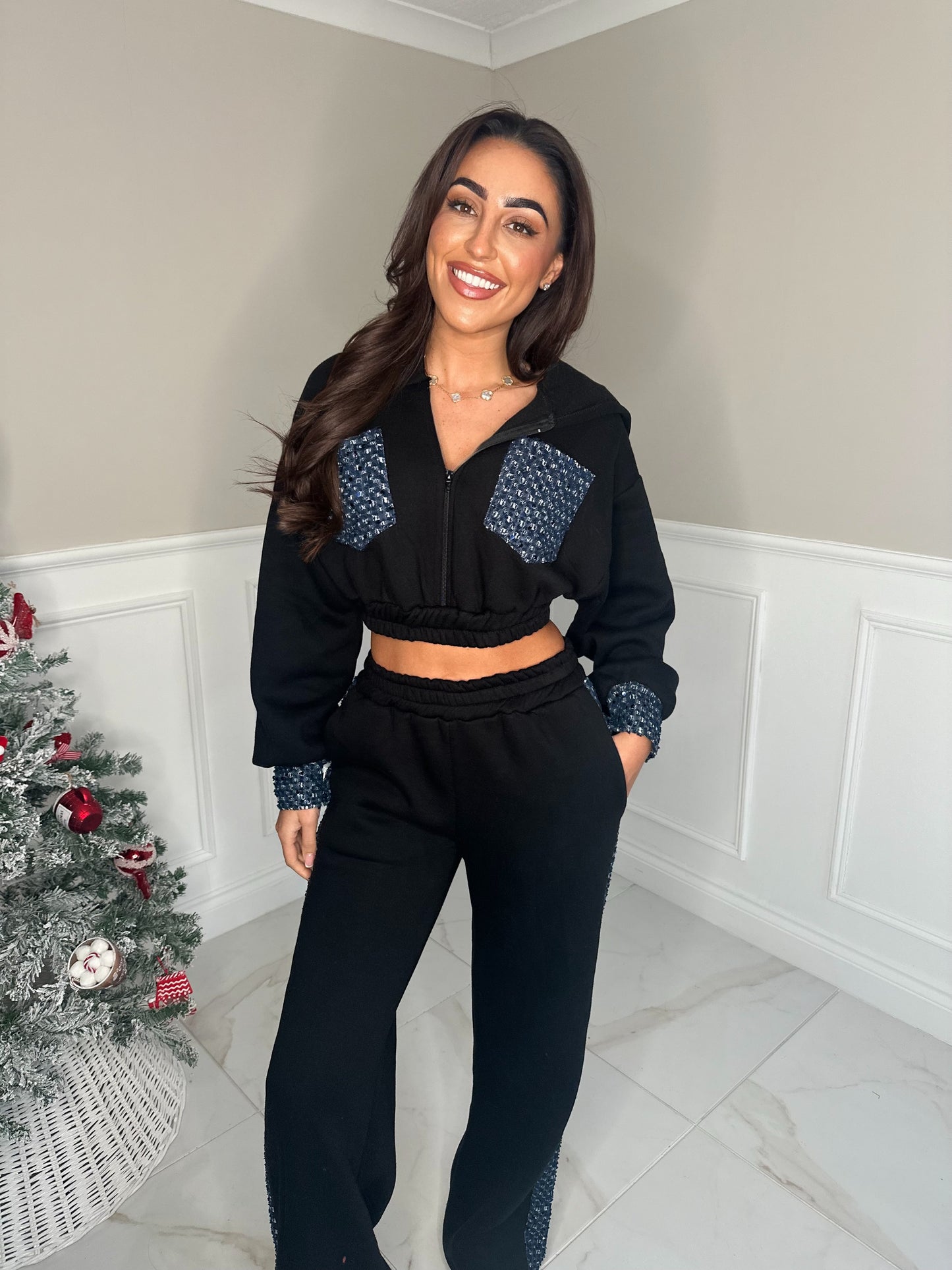 Thermal cropped detailed lounge set