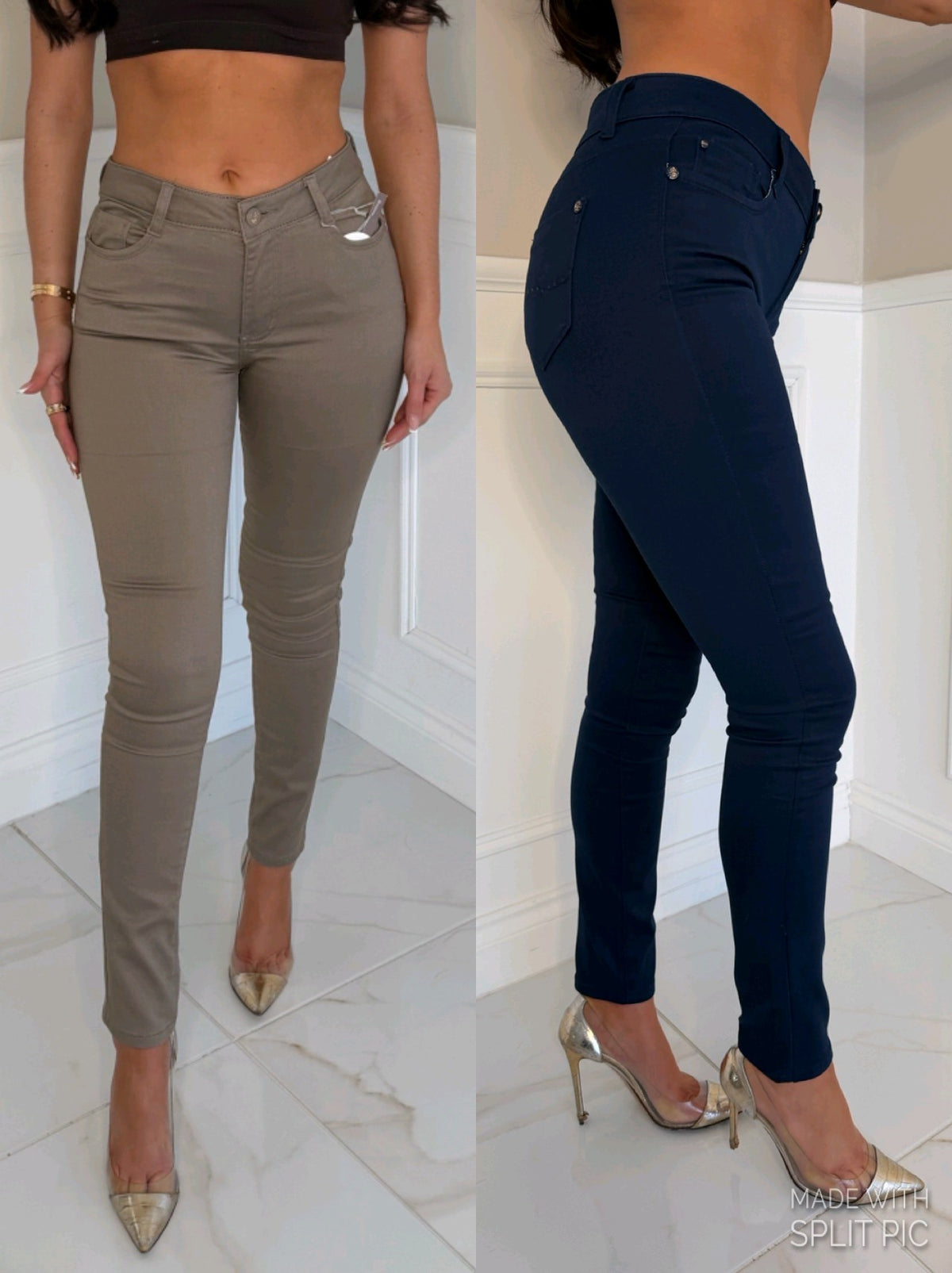 High rise sculpt skinny jeans